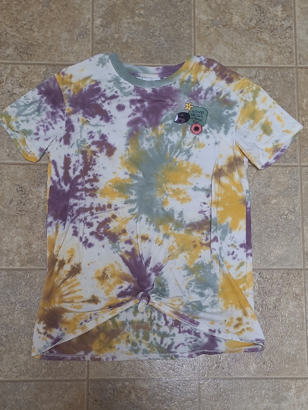 Empyre Sloane Green Life Tie Dye T-Shirt Size Small